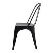 Lot 2 chaises métal style industriel noir