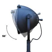 Parasol chauffant électrique orientable noir 900 à 2100 watts