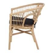 Lot 2 chaises rotin naturel style bistrot naturel