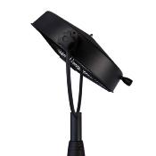 Parasol chauffant électrique style rétro orientable noir 900 watts