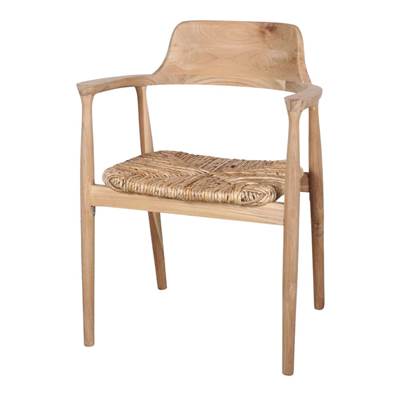 Lot 2 chaises bois style nordique naturel