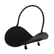 Range bûche berceau sur pied acier 48cm noir