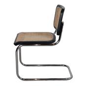 Lot 2 chaises fibres naturelles style contemporain noir