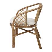 Lot 2 chaises style bistrot naturel