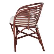 Lot 2 chaises rotin style nordique marron