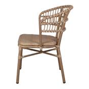 Lot 2 chaises d’extérieur style bistrot naturel