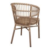 Lot 2 chaises d’extérieur style bistrot naturel