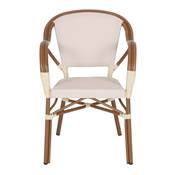 Lot 2 chaises d’extérieur style bistrot beige