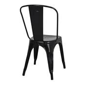 Lot 2 chaises métal style industriel noir