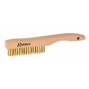 Brosse métallique manuelle manche bois avec poignée