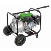 Motopompe 6 hp 212 cc 33m3 par heure sur roues