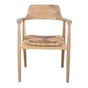 Lot 2 chaises bois style nordique naturel