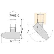 Planche à repasser pliable extractible rotation 180° Iron