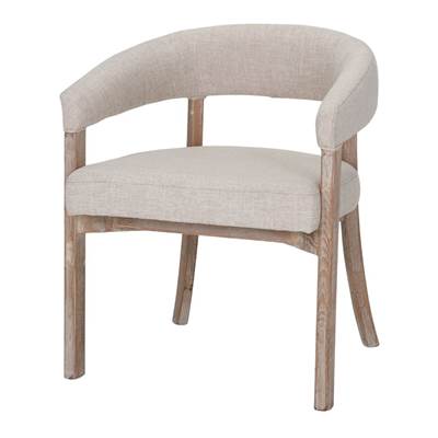 Lot 2 chaises bois style contemporain beige