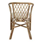 Lot 2 chaises style bistrot naturel