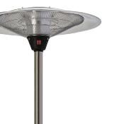 Parasol chauffant électrique gris 1200 à 3000 watts