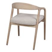 Lot 2 chaises bois style nordique toast