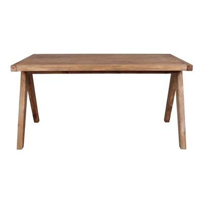 Table de salle à manger bois style méditerranéen 148cm