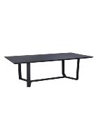 Table à manger rectangulaire 240cm structure et plateau anthracite