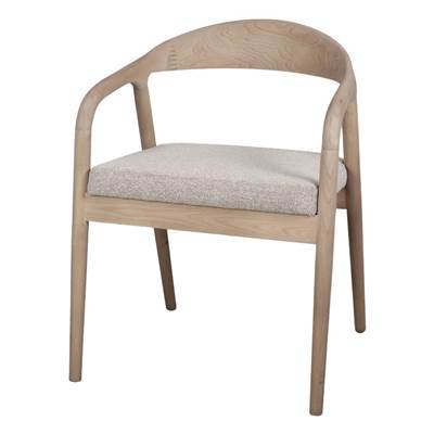 Lot 2 chaises bois style nordique toast