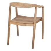 Lot 2 chaises bois style contemporain naturel