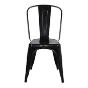 Lot 2 chaises métal style industriel noir