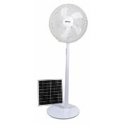 Ventilateur 3 en 1 multi-énergies solaire, batterie, filaire
