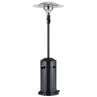 Parasol chauffant à gaz pied cache bouteille noir 12m2 59 h