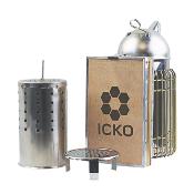 Enfumoir apiculture Icko premium inox, cuir avec protection