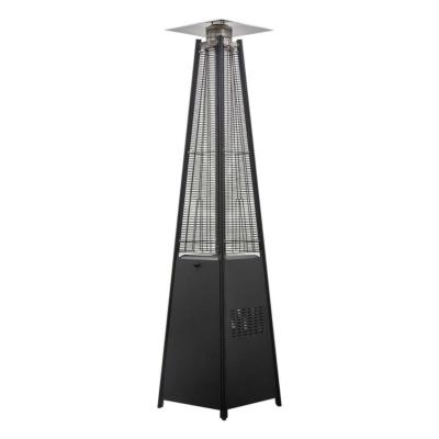 Pyramide chauffante à gaz design noir flamme 8m2 35 h