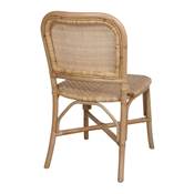 Lot 2 chaises rotin style exotique naturel