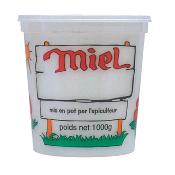 Pot PEP Nicot miel avec couvercle transparent les 10