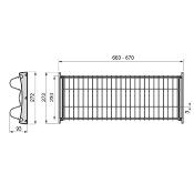 Égouttoir Suprastar acier couleur aluminium pour module de cuisine