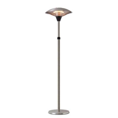 Parasol chauffant électrique télescopique 170 à 205cm inox 900 à 2100 watts