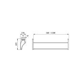 Range chaussures Self pour intérieur d'armoire, couleur Gris Alumimiun